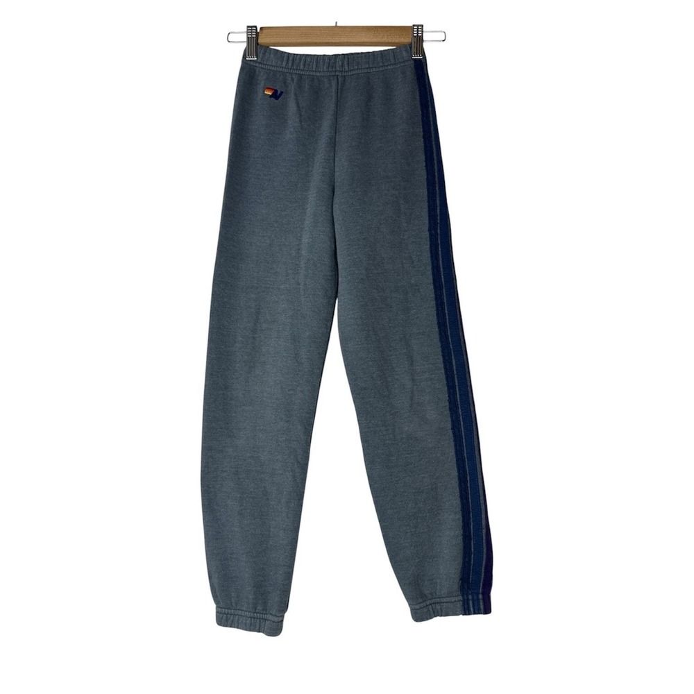 Aviator Nation Sweatpants Size‎ 10 Boys Girls 5 Stripes Rainbow Elastic Waist